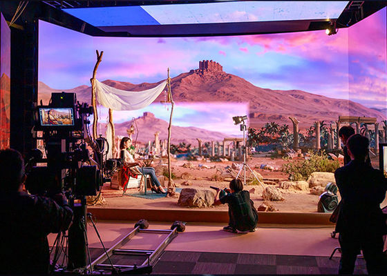 7680Hz Flimmaking Virtual Studio Lightweight XR HD LED Video Wall P1.95 P2.6 P2.5