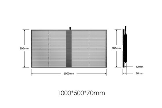مشبک ال ای دی شیشه ای دیواری تصویری تمام رنگی SMD P2.84 P20 فضای داخلی داخلی با روشنایی بالا
