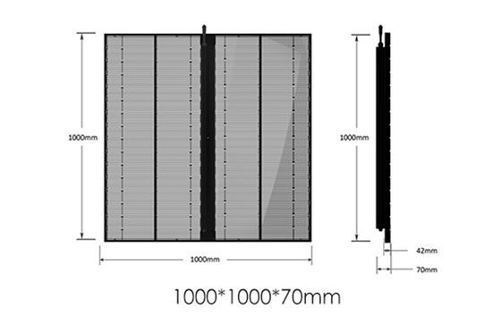 مشبک ال ای دی شیشه ای دیواری تصویری تمام رنگی SMD P2.84 P20 فضای داخلی داخلی با روشنایی بالا