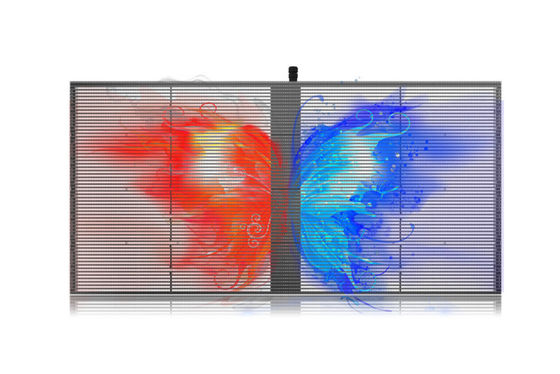 مشبک ال ای دی شیشه ای دیواری تصویری تمام رنگی SMD P2.84 P20 فضای داخلی داخلی با روشنایی بالا