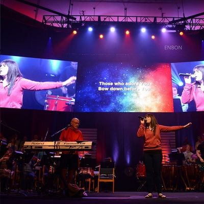 P3.91 AC110V صفحه نمایش LED تمام رنگی داخلی SMD2020 2880HZ