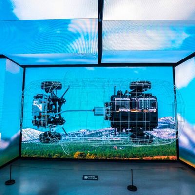 3840 هرتز 3D همهجانبه منحنی تصویر دیوار تصویری LED P1.57 P1.87 P2 مجازی