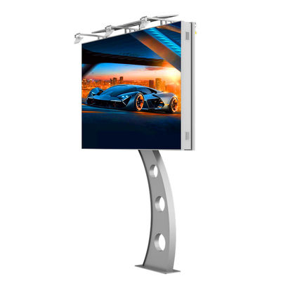IP65 ضد آب p6 8000nits فولادی تبلیغات صفحه نمایش دیجیتال در فضای باز صفحه تبلیغاتی