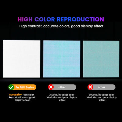 تبلیغات صفحه نمایش LED تبلیغاتی P6.67 صفحه نمایش LED بیرونی رنگ کامل 8000cd / m2 960 * 960mm