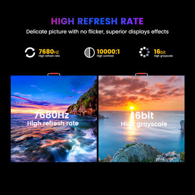 تبلیغات صفحه نمایش LED تبلیغاتی P6.67 صفحه نمایش LED بیرونی رنگ کامل 8000cd / m2 960 * 960mm