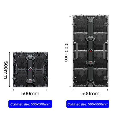 P3.91 نمایشگر LED اجاره ای با فرکانس تغییر فریم 50/60 هرتز و 800 cd/m2 روشنایی