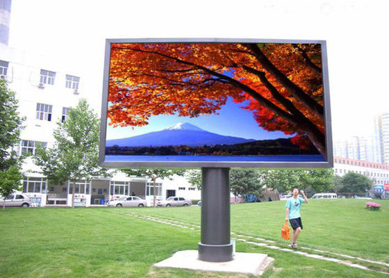 بیلبورد LED در فضای باز HD در فضای باز واقعی صفحه نمایش LED با رنگ کامل 20 پیکسل صفحه نمایش