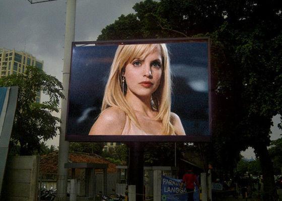 پنل های دیواری ویدیوی بزرگ LED با کیفیت بالا در فضای باز چند رسانه ای P16 در فضای باز LED IP65