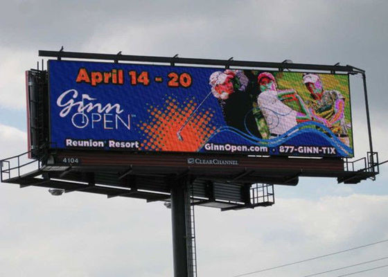 DIP 1R1G1B LED صفحه نمایش دیواری صفحه نمایش بیلبوردهای دیجیتالی در فضای باز نقاط ضد آب 32x16