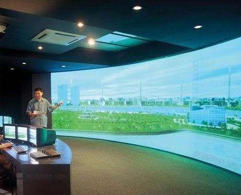 پرده با وضوح بالا صفحه نمایش LED خلاق P3 با رنگ کامل و نوری LED پرده پرده ای