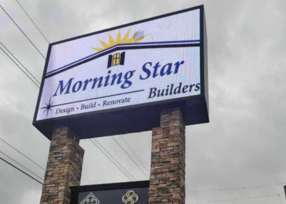 نصب و راه اندازی ثابت سرویس جلو و عقب صفحه نمایش LED در فضای باز P6 تبلیغات