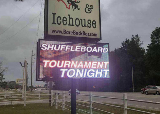 روشنایی بیلبورد 10 میلیمتری پیکسل پیچ 10000شبs روشنایی صفحه نمایش جلوی سرویس در فضای باز