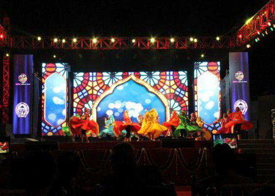 SMD پرده P4 سرپوشیده تمام رنگی LED نمایش دادن فیلم ضد آب دیوار تبلیغاتی