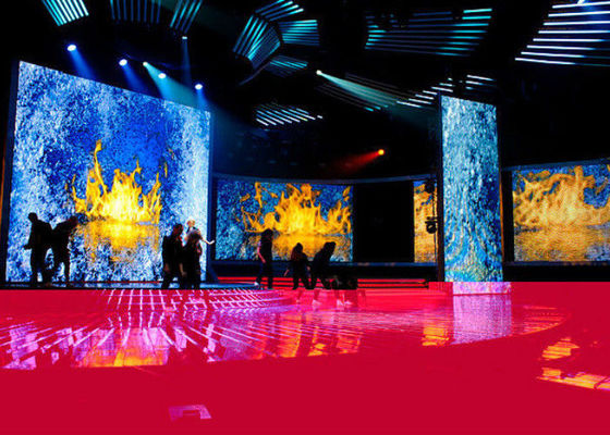 صفحه نمایش LED با رزولوشن بالا اجاره صفحه نمایش صفحه نمایش 5.95mm پیکسل گام صدا 28246 Dos / Sqm