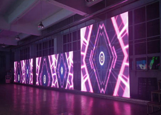 70٪ وزن شفاف صفحه نمایش LED P3.9mm شیشه ای دیواری شیشه ای نور صفحه نمایش