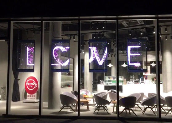 نصب و راه اندازی آسان آویز نمایشگر LED LED با شفافیت بالا