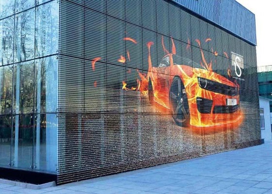 صفحه نمایش LED شفاف صفحه نمایش شیشه ای P7.8 SMD3528 برای فیلیپین