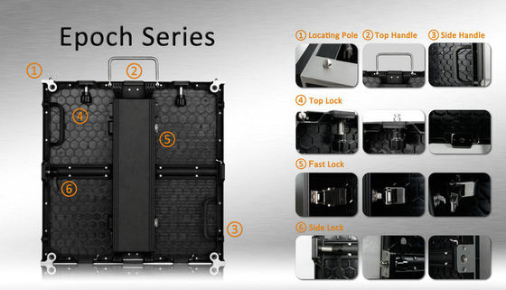 280W / M2 P3.91 1200nits صفحه نمایش LED اجاره ای 500 * 1000 میلی متر