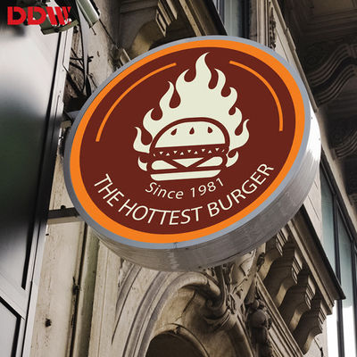 علامت LED گرد P4.68 در فضای باز، نمایشگر لوگوی LED دایره ای