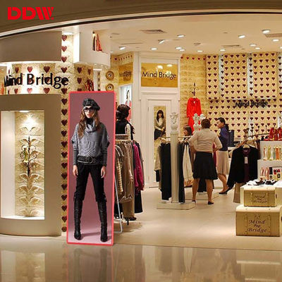 تبلیغات ویدئویی دیجیتال صفحه نمایش آینه LED داخلی بسیار نازک قابل حمل P1.75 P2 P2.5