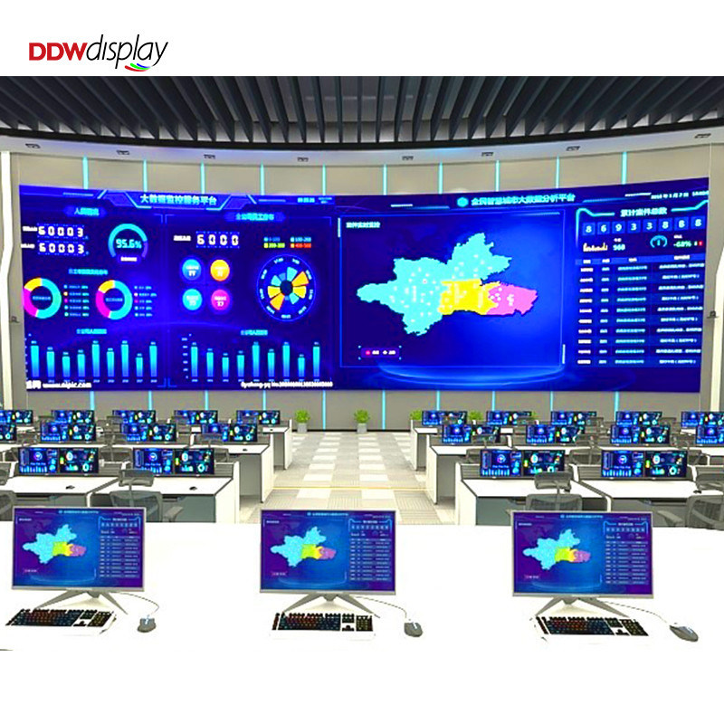 صفحه نمایش ثابت LED داخلی 500x250/750x250/1000x250 میلی متر، کابینت آلومینیومی، روشنایی 1200 نیت، P1.56 P1.95 P2.5 P2.6 P2.9 P3.91 برای نمایشگرهای تجاری