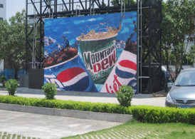 صفحه نمایش LED تمام رنگی P6 5500cd / M2 280W در فضای باز 192 * 192 میلی متر