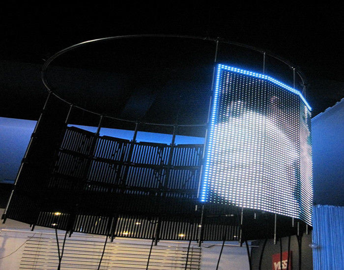 P16 صفحه نمایش بزرگ پرده انعطاف پذیر پرده ای با رنگ کامل ، آگهی پانل LED فلکس