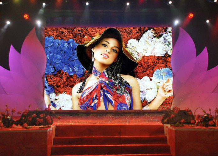 پرده LED صفحه نمایش فوق العاده روشنایی صحنه پرده انعطاف پذیر LED پرده P4.8mm